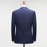 Men's Suit Manufacturer - OEM/ODM Vintage Red Plaid Wedding Groom Performance Suit