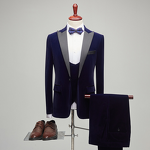 Men's Suit Manufacturer - OEM Custom Printed Black White Stripe Performance Suit