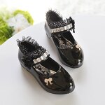 Baby Shoes Manufacturer - OEM/ODM Rhinestone Lace Soft Soled Ballerina Shoes
