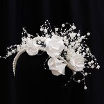 Bridal Crown Headdress Manufacturer - OEM/ODM Korean Crystal Lace Flash Headpiece