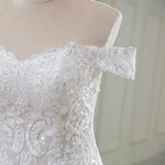 Mermaid Wedding Dress Manufacturer - OEM/ODM Sexy Lace Short Sleeve Gown