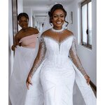 Plus Size Mermaid Wedding Dress Manufacturer - OEM Sexy Lace Halter Gown