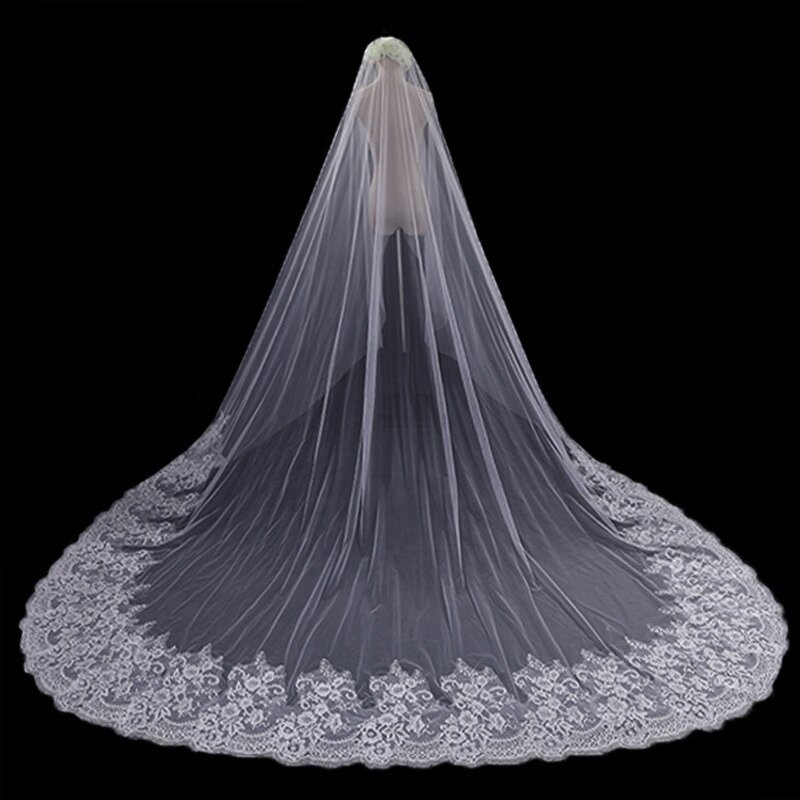 Bridal Veil Manufacturer - OEM/ODM Luxury Rhinestone Fairy Long Tail Veil