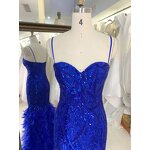 Evening Dress Manufacturer - OEM/ODM Sparkly Beading High Slit Mermaid Dress