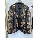 Men's Suit Manufacturer - OEM/ODM Wine Red Velvet Host Singer Performance Suit