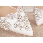 Wedding Shoes Manufacturer - OEM/ODM Women High Heel Pointed Toe Crystal Shoes