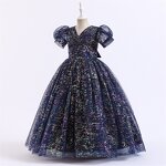 Children's Puffy Dress Manufacturer - OEM Custom Bubble Sleeve Wedding Skirt