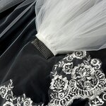 Bridal Veil Manufacturer - OEM/ODM Car Bone Lace Super Bright Long Tail Veil