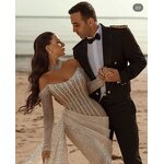 Evening Gown Manufacturer - OEM Custom Mermaid Empire Waist Beaded Gown