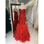 Evening Dress Manufacturer - OEM/ODM Sparkly Beading High Slit Mermaid Dress