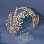 Bridal Hair Accessories Manufacturer - OEM/ODM Rhinestone Cross S Curved Headband