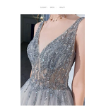 Evening Dress Manufacturer - OEM/ODM Sleeveless Halter Gold Sequin Mermaid Dress