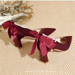 High Heel Sandals Manufacturer - OEM/ODM 9cm Lace-up Ruffled Edge Fish Mouth