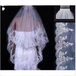 Bridal Veil Manufacturer - OEM/ODM Korean Flower Embroidery Single Layer Veil