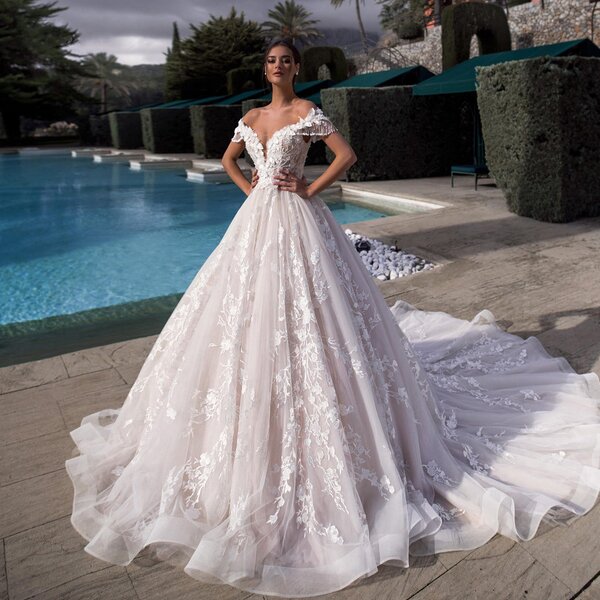 Modest Wedding Dress Manufacturer - OEM/ODM Luxury Tassel Floral Wedding Gown