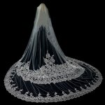 Bridal Veil Manufacturer - OEM/ODM Car Bone Lace Super Bright Long Tail Veil