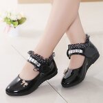Baby Shoes Manufacturer - OEM/ODM Rhinestone Lace Soft Soled Ballerina Shoes