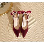 High Heel Sandals Manufacturer - OEM/ODM 9cm Lace-up Ruffled Edge Fish Mouth