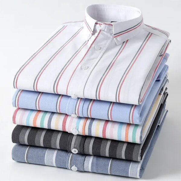 Men's Shirt Manufacturer - OEM/ODM Oxford Cotton Slim-Fit Anti-Wrinkle Business Shirt