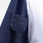 Men's Suit Manufacturer - OEM/ODM Vintage Red Plaid Wedding Groom Performance Suit