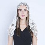 Mantilla Veil Manufacturer - OEM/ODM Embroidery Lace Scarf for Muslim Women