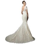 Mermaid Wedding Dress Manufacturer - OEM/ODM Elegant Lace V-Neck Wedding Gown