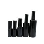 Glass Spray Bottle Supplier - 5-100ml Glossy Black Fine Mist Pump