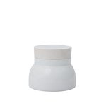 Ceramic Jar Supplier - 40-150ml White Slanted Shoulder Skin Care