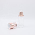 Glass Bottle Supplier - 30-120ml Rose Gold Spray Emulsion Essence