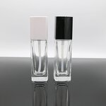 Glass Bottle Supplier - 40-120ml Rectangular High-end with Pump