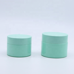 Face Cream Glass Jar Supplier - Wholesale 30-50g Light Green Empty