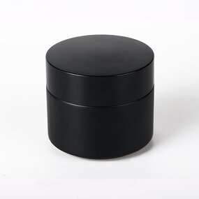 Glass Cream Jar Supplier - 30-60ml Black Matte Face Cream Cosmetic