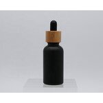 Glass Dropper Bottle Manufacturer - 5-100ml Bamboo Frosted Clear