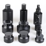 Glass Bottle Manufacturer - Custom Frosted Matte Black Cosmetic Jar