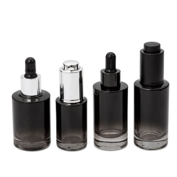 Glass Dropper Bottle Factory - 30ml Translucent Black Perfume Essential