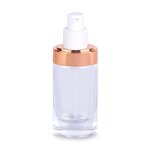 Foundation Bottle Manufacturer - 30ml Square Frosted Glass with Pump