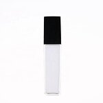 Acrylic Skincare Jar Supplier - Luxury Black Square Empty with Pump