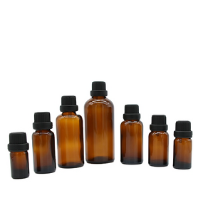 Glass Bottle Manufacturer - 10-100ml Brown Amber Cosmetic Package
