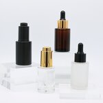 Amber Glass Bottle Factory - 30ml Flat Shoulder Essential Oil Dropper