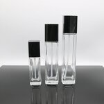 Glass Bottle Supplier - 40-120ml Rectangular High-end with Pump