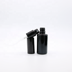 Glass Spray Bottle Supplier - 5-100ml Glossy Black Fine Mist Pump