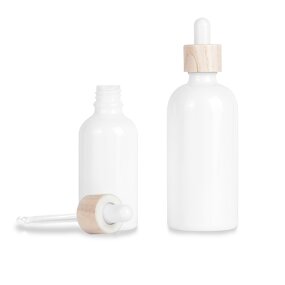 Glass Serum Bottle Manufacturer - Custom 10-100ml White Dropper