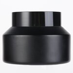 Glass Bottle Manufacturer - Custom Frosted Matte Black Cosmetic Jar
