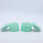 Face Cream Glass Jar Supplier - Wholesale 30-50g Light Green Empty