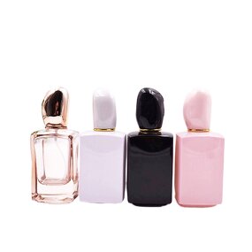 Glass Pump Bottle Supplier - 50-100ml Frosted Gold Top Cosmetic