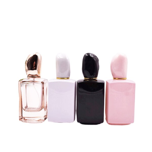 Glass Pump Bottle Supplier - 50-100ml Frosted Gold Top Cosmetic