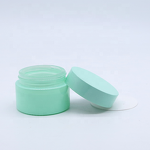 Face Cream Glass Jar Supplier - Wholesale 30-50g Light Green Empty