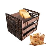 Plastic Food Crate Manufacturer - OEM/ODM PE Stackable Peach Bread Crate