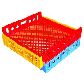 Plastic Food Crate Manufacturer - OEM/ODM PE Stackable Peach Bread Crate