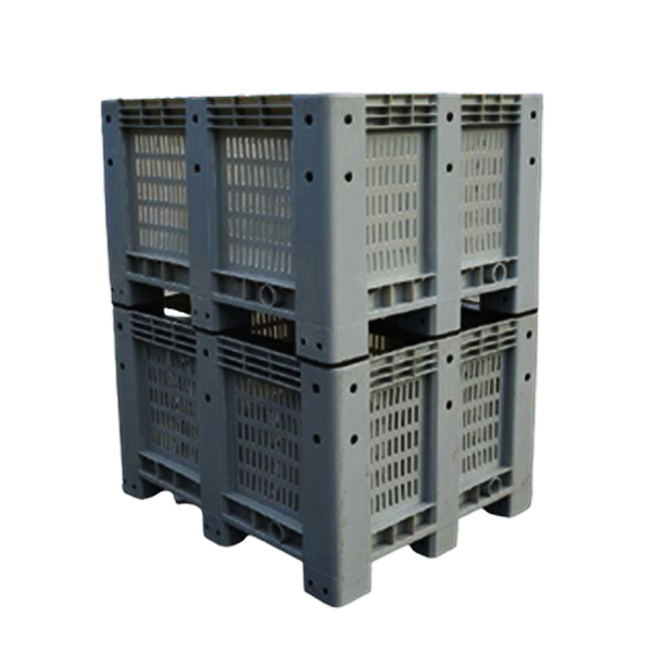Industrial Plastic Pallet Box Manufacturer - OEM/ODM 1200x1000x810mm Bulk Container